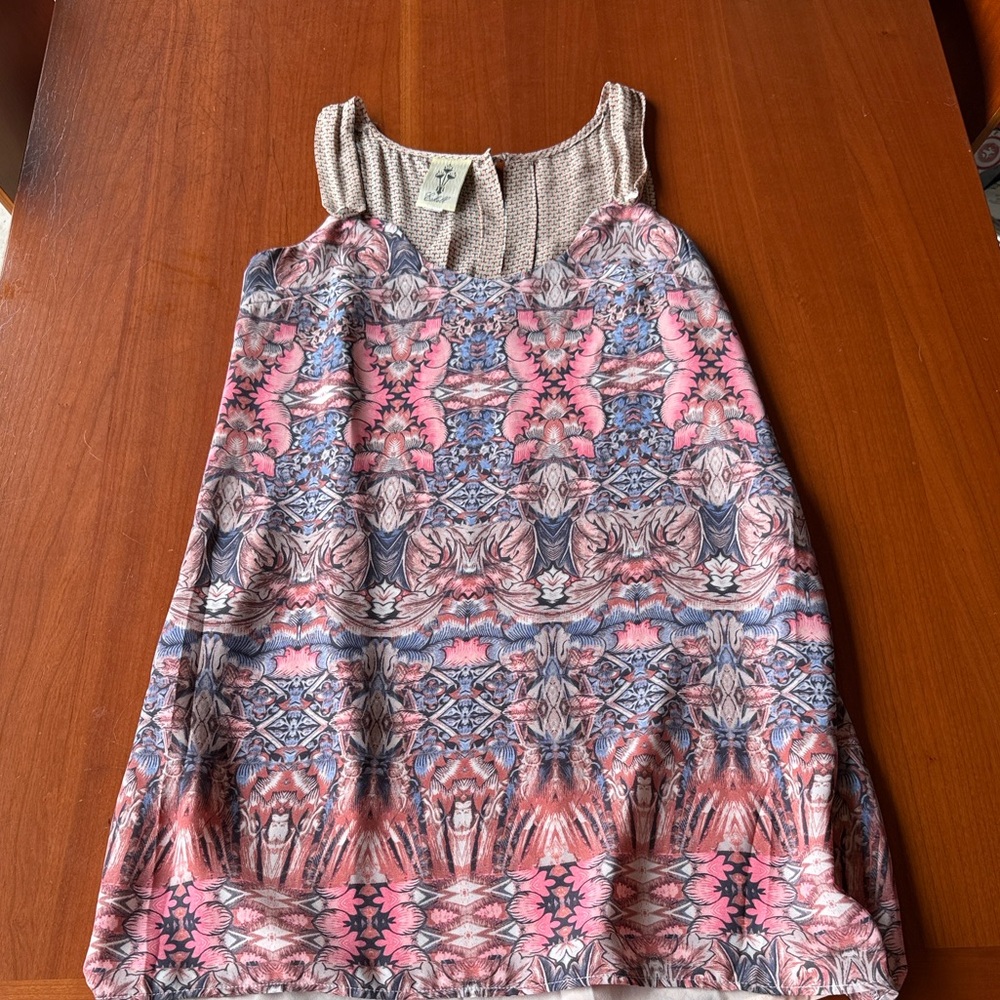 Patterned Midi Dress